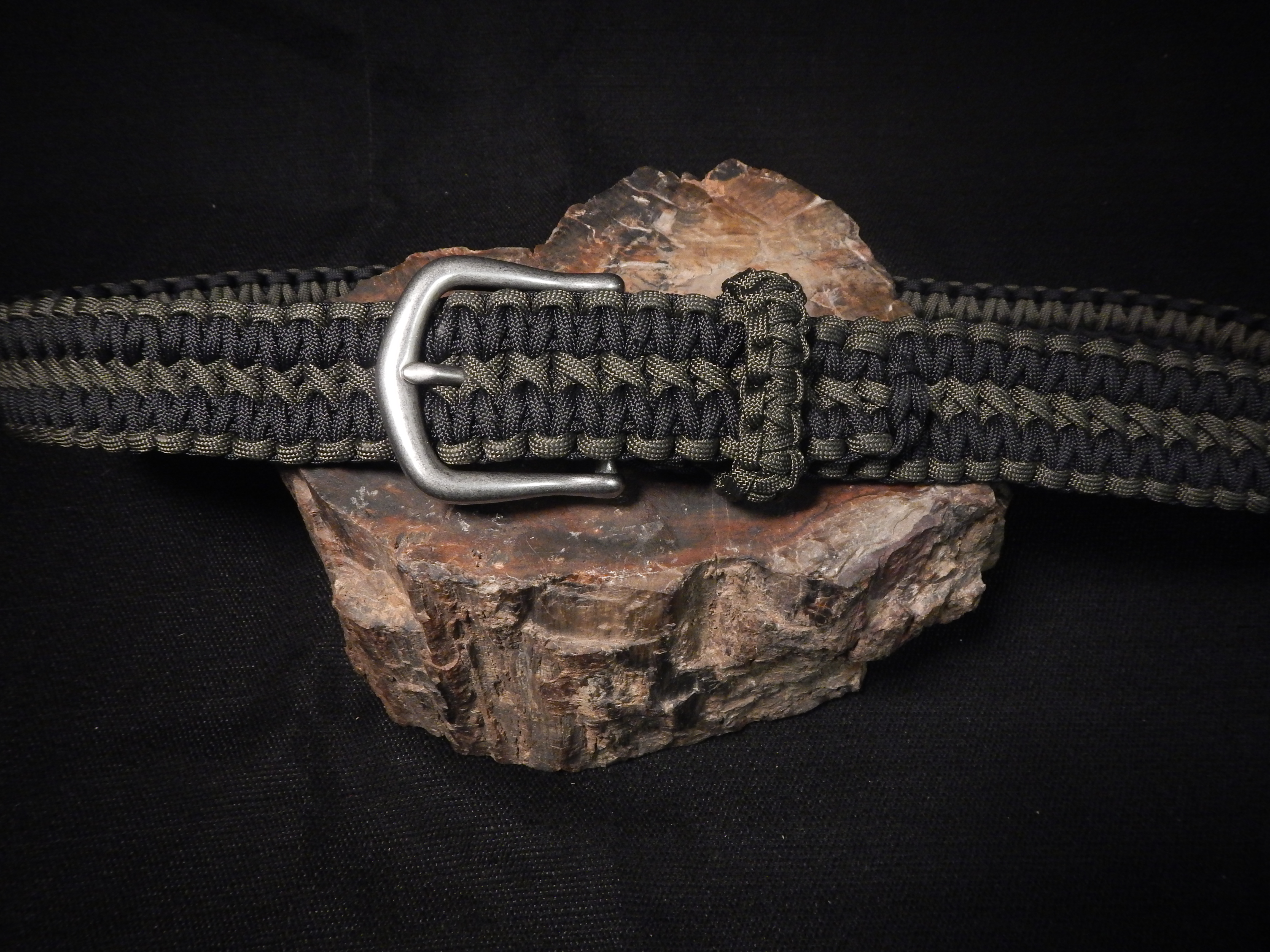 ParaLace EDC Survival 550 Paracord Belt with Stainless Steel Buckle, 52 inch (Universal Fit, 3 Colors)